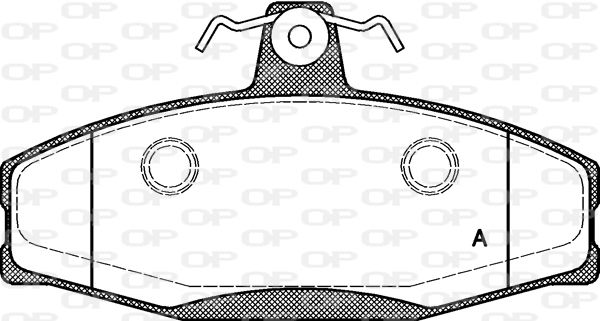 OPEN PARTS stabdžių trinkelių rinkinys, diskinis stabdys BPA0620.20